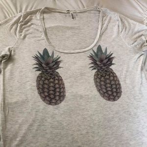VS PINK Double Pineapple Super Soft Tee